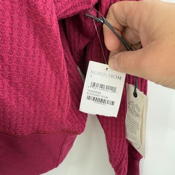 Treasure & Bond Women Crew Neck Drop Shoulder Puff Long Sleeve Sweatshirt L NWT - Picture 6 of 9